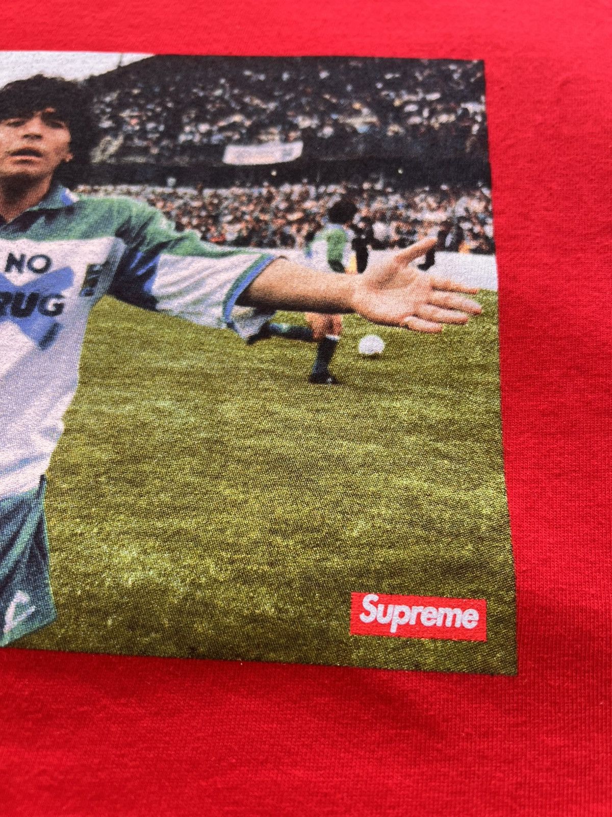 Supreme M Supreme Maradona Tee Red T-shirt football diego drugs new Size US M / EU 48-50 / 2 - 20 Thumbnail
