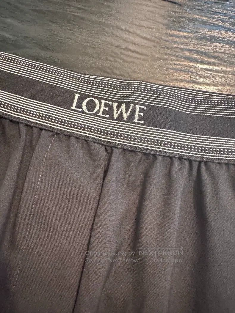 Loewe LOEWE size S Ribbon logo pants, size S, loose fit Size 42" / US 20 - 6 Thumbnail