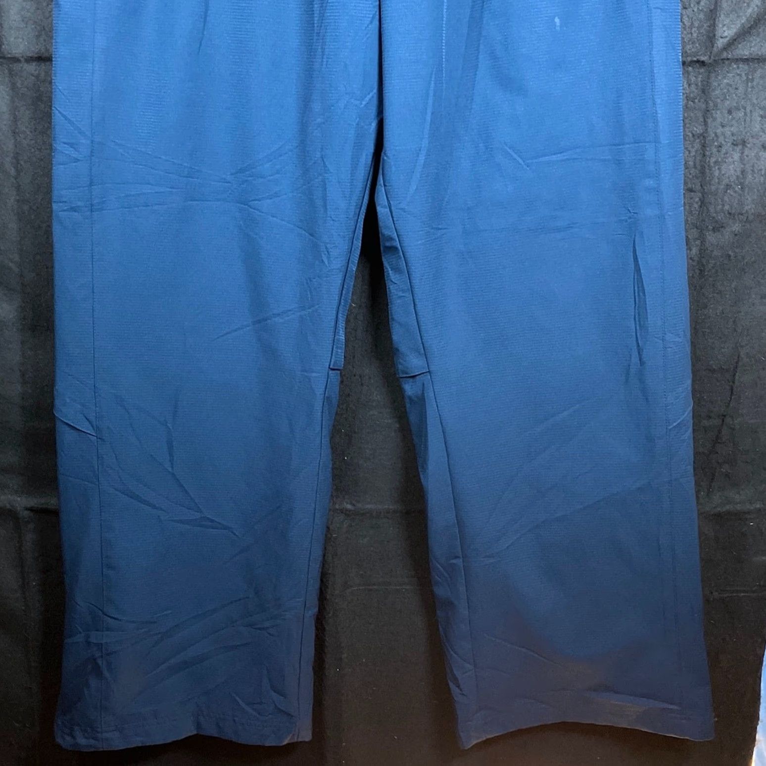 Adidas Adidas Mens Track Pants Navy Blue Y2K Pull On Straight Leg XL Size US 39 - 3 Thumbnail