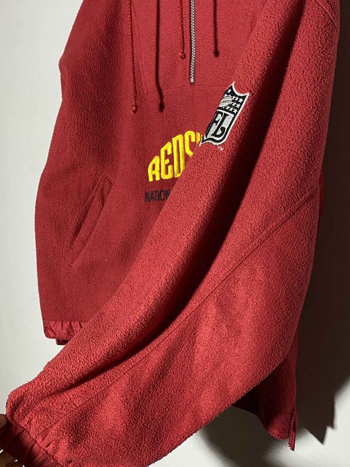 NFL × Vintage Vintage 90s NFL Redskins Washington Fleece Pullover Sweater Size US M / EU 48-50 / 2 - 16 Thumbnail