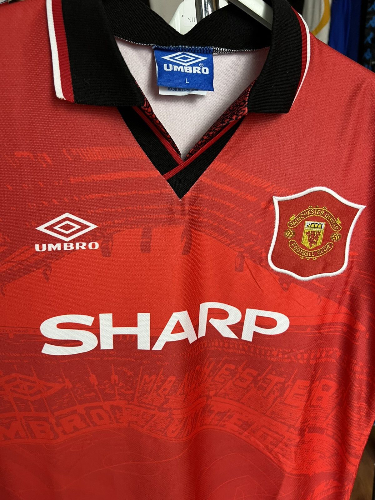 Umbro Jersey Umbro Manchester United 1994/95 Cantona #7 Size US L / EU 52-54 / 3 - 4 Thumbnail