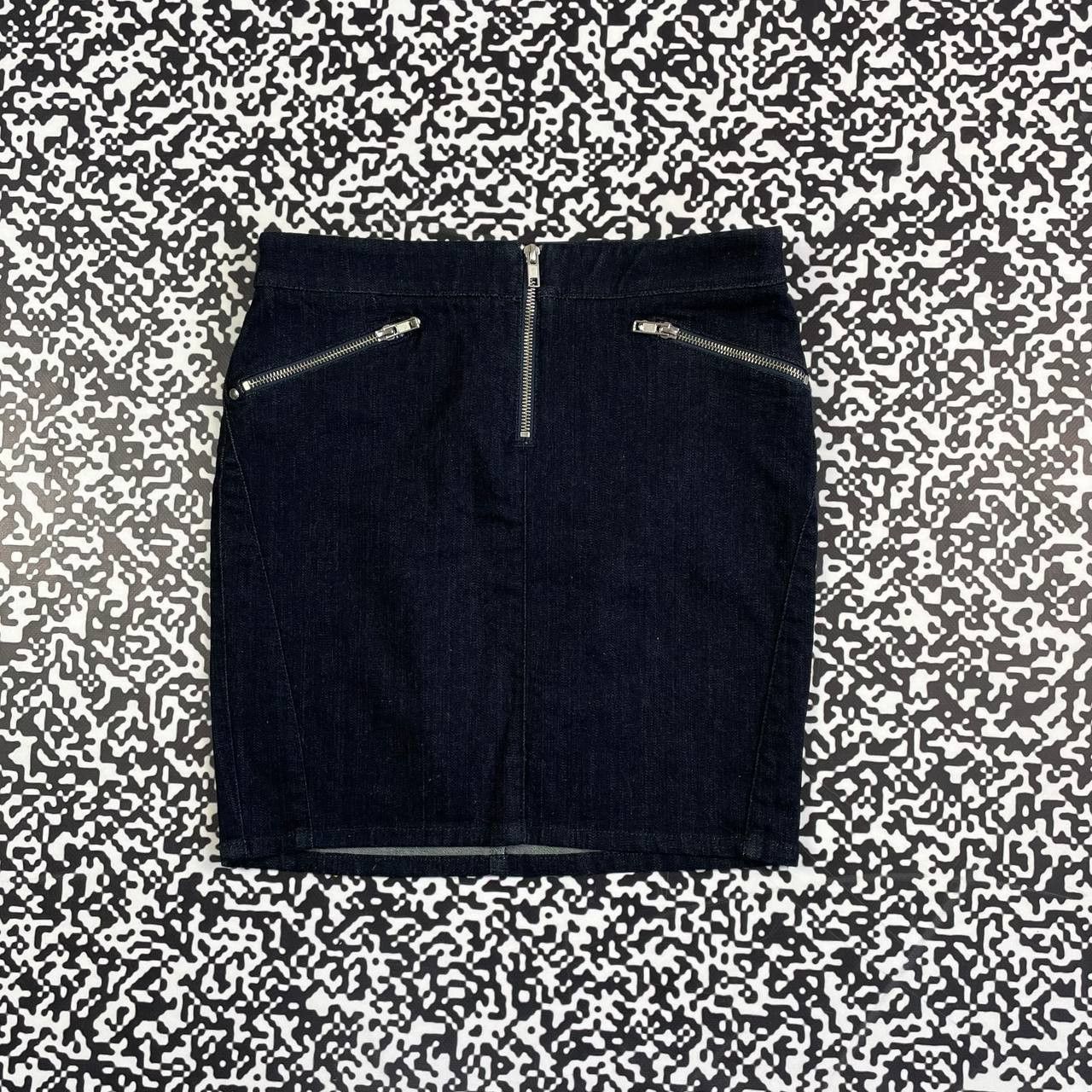 Diesel Vintage Y2K Diesel Japanese Jeans Midi Skirt Casual Style Size 29" - 3 Thumbnail