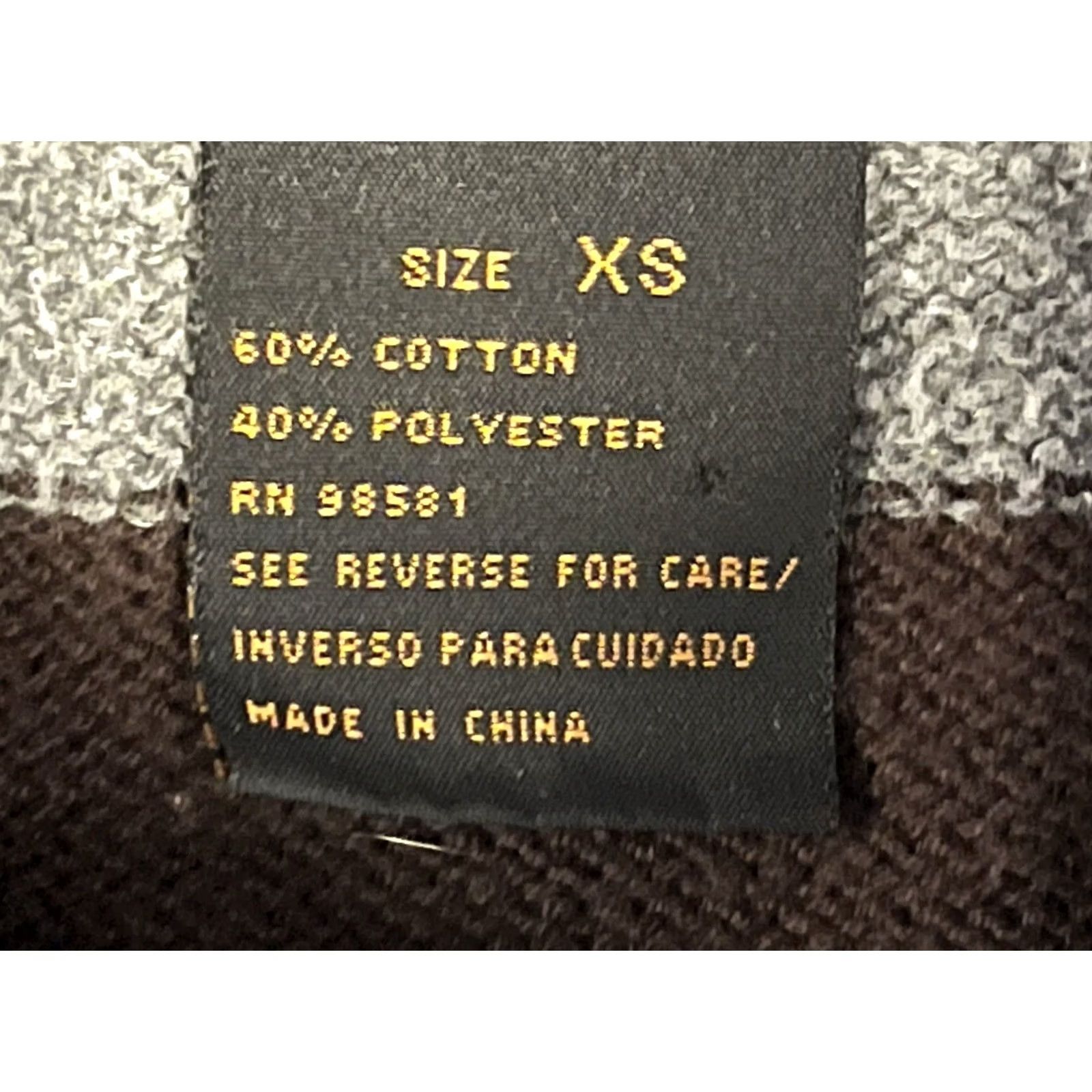 Vintage FB County Polo Shirt Womens XS Crop Top Striped Knit Short Sleeve Collared Polo Breathable Lightweight Gray Cropped Womens XS Size XS / US 0-2 / IT 36-38 - 6 Thumbnail