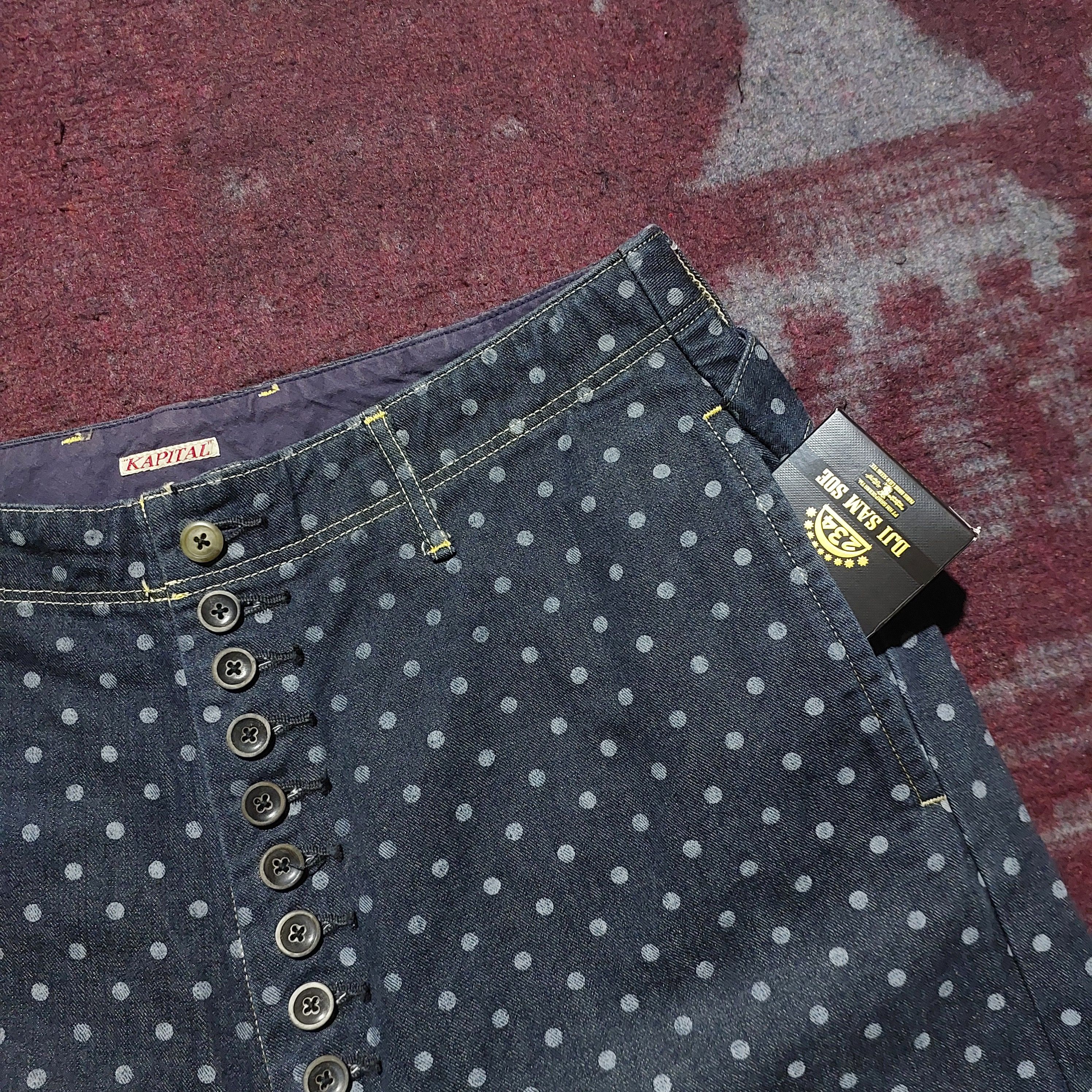 Kapital Kapital polca Clown button down denim pants Size US 32 / EU 48 - 7 Thumbnail