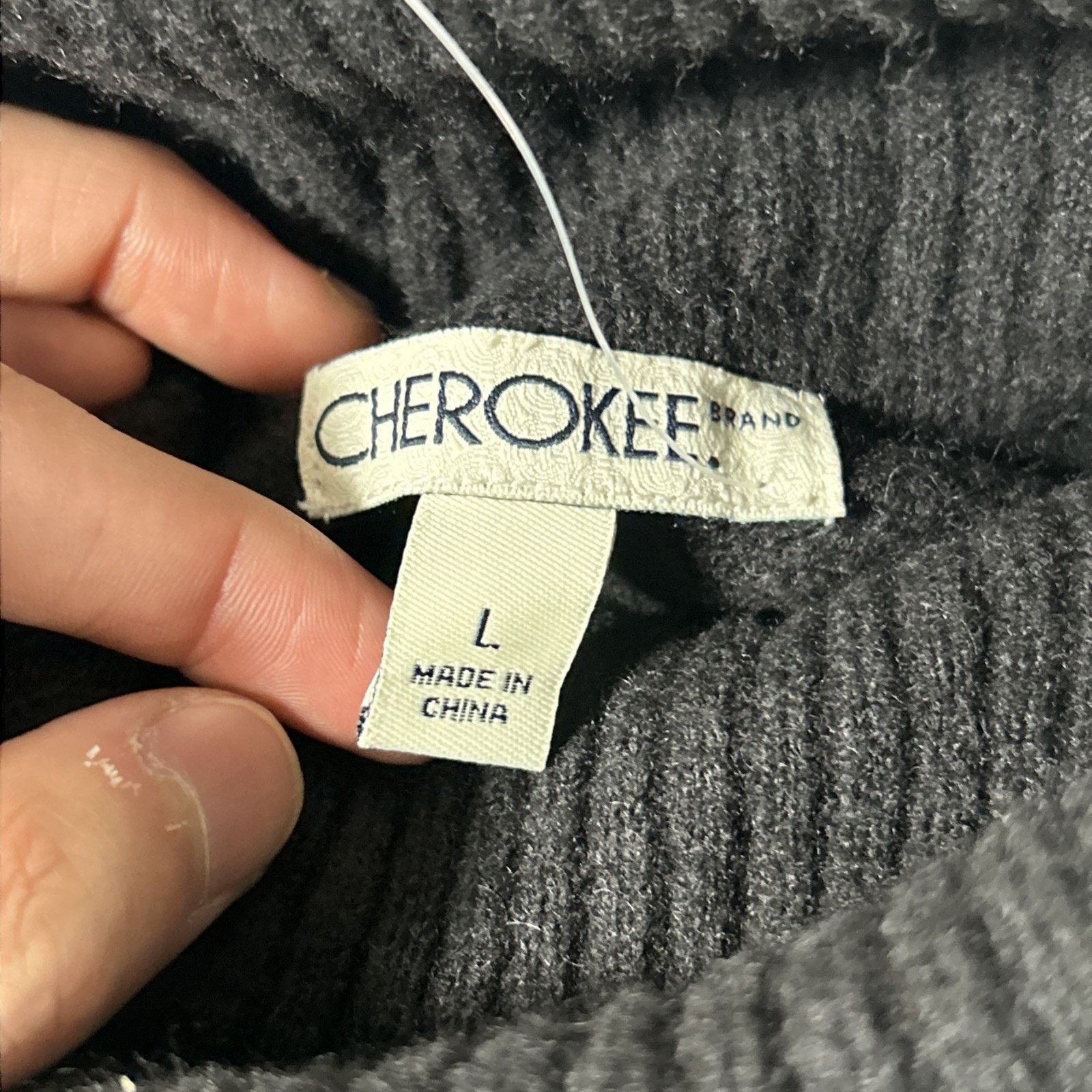 Cherokee Luxury Cable Knit Wool Sweater Large Shetland Turtle Granola Size L / US 10 / IT 46 - 6 Thumbnail