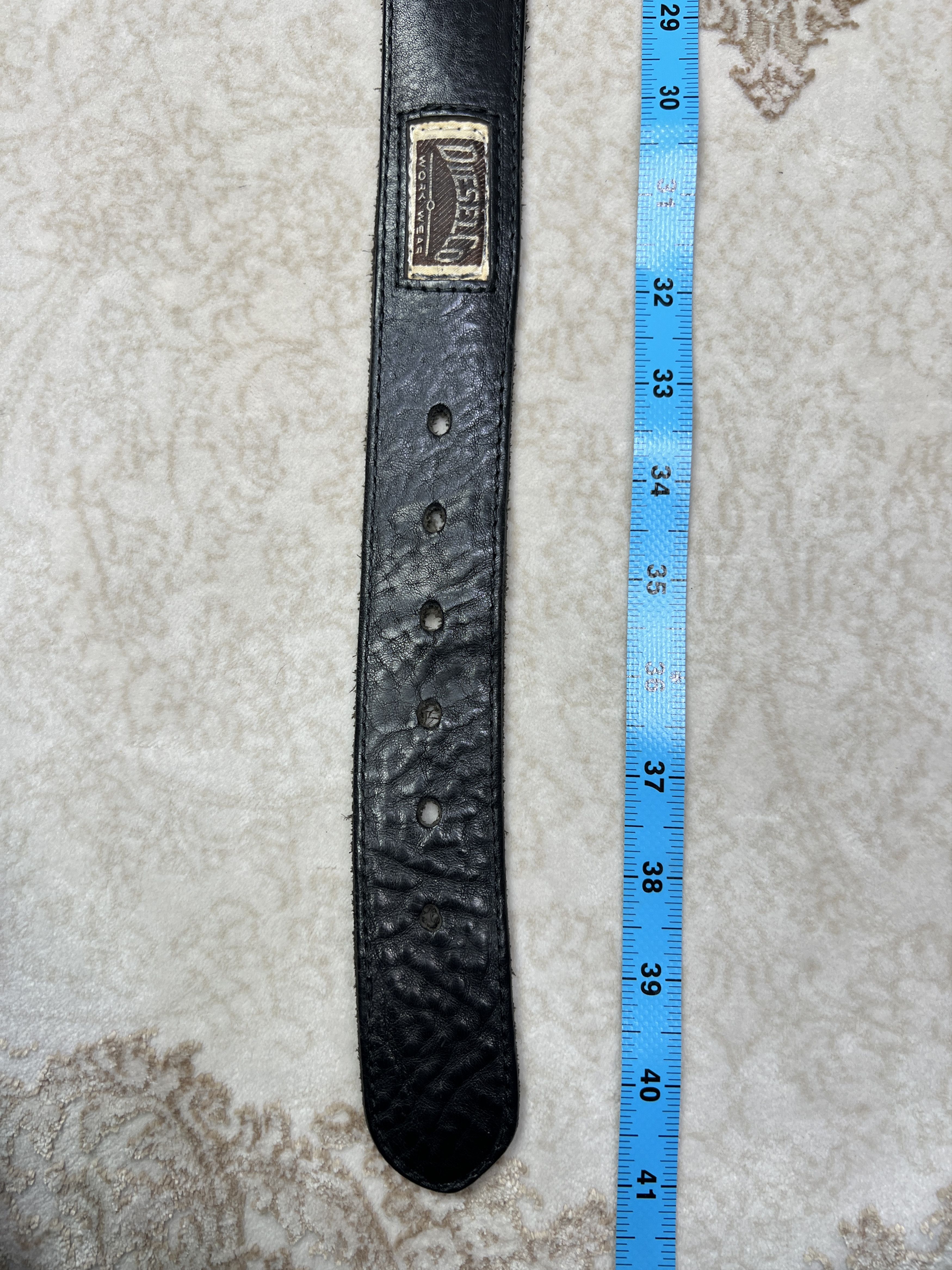 Diesel Vintage Diesel Work Wear Black Leather Belt Size ONE SIZE - 10 Thumbnail