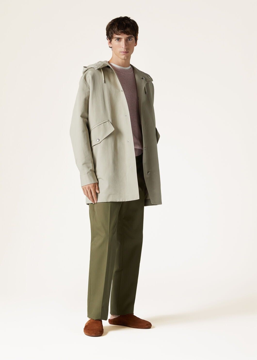 Loro Piana o1w1db10225 FAO0782 Ako Coat in Beige Size US S / EU 44-46 / 1 - 2 Thumbnail