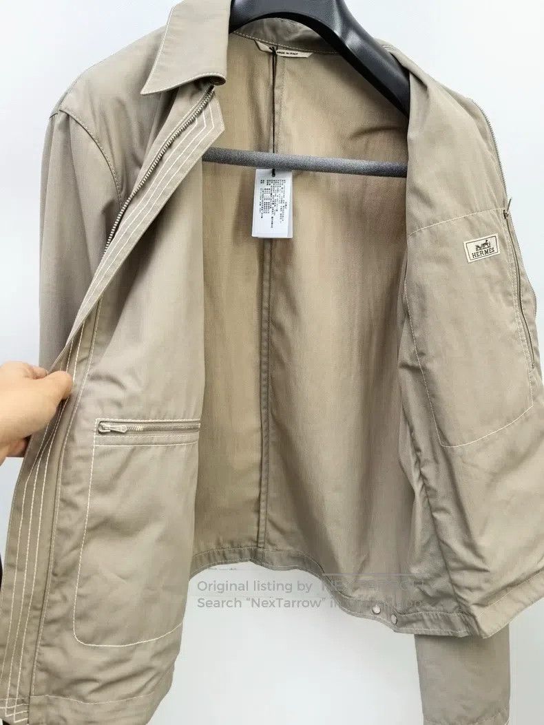 Hermes Hermes Men's stand-collar zip-up jacket Size US M / EU 48-50 / 2 - 3 Thumbnail