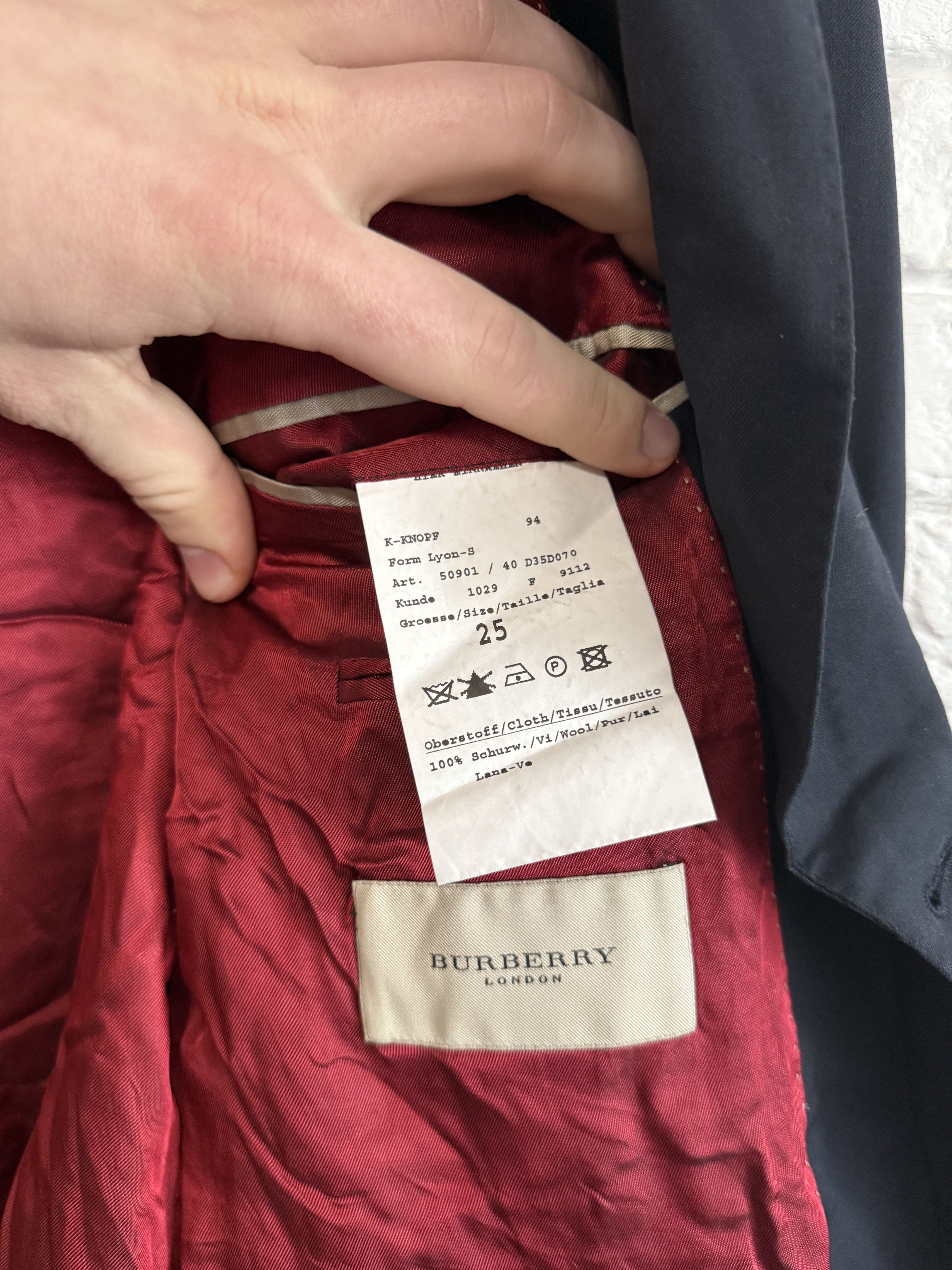 Burberry Blazer Burberry Man Jacket Sz 25 XL Size 50R - 4 Thumbnail