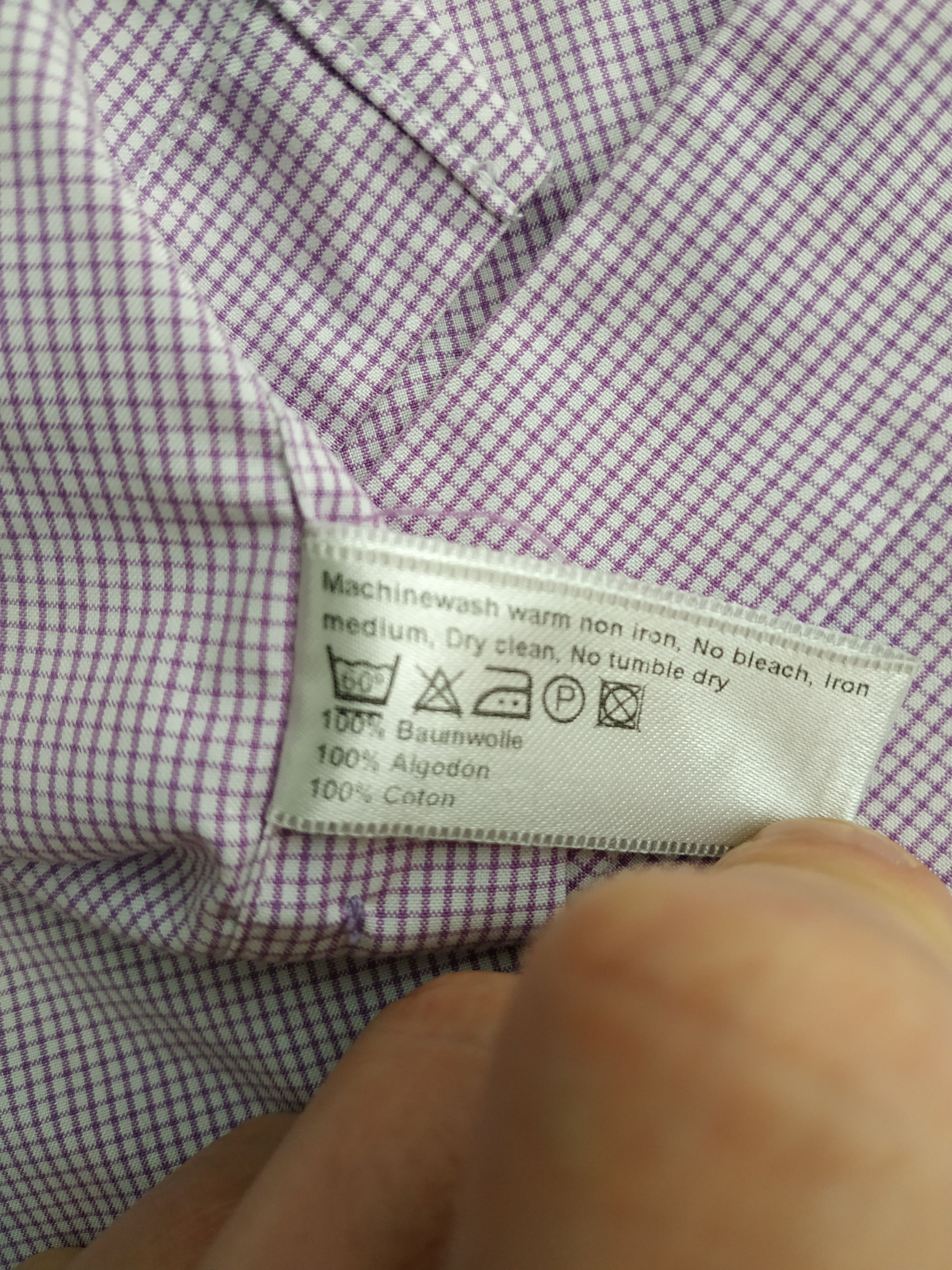 Eton ETON Men's Button Up Purple Slim Fit Shirt, MEDIUM,(40 neck) Size US M / EU 48-50 / 2 - 12 Thumbnail