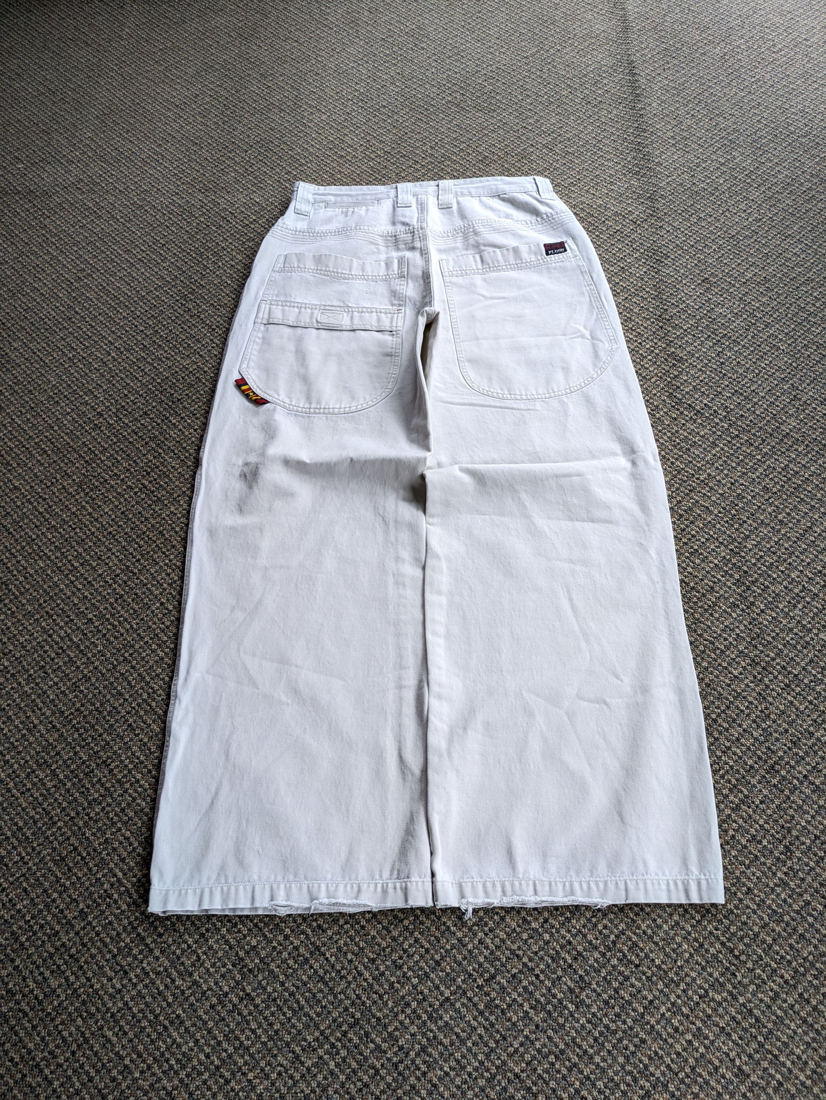 未使用 Jarge George & Fly-T - Kamisama Tripp NYC Tripp Baggy Rave Biohazard Shorts Small 32x26 JNCO