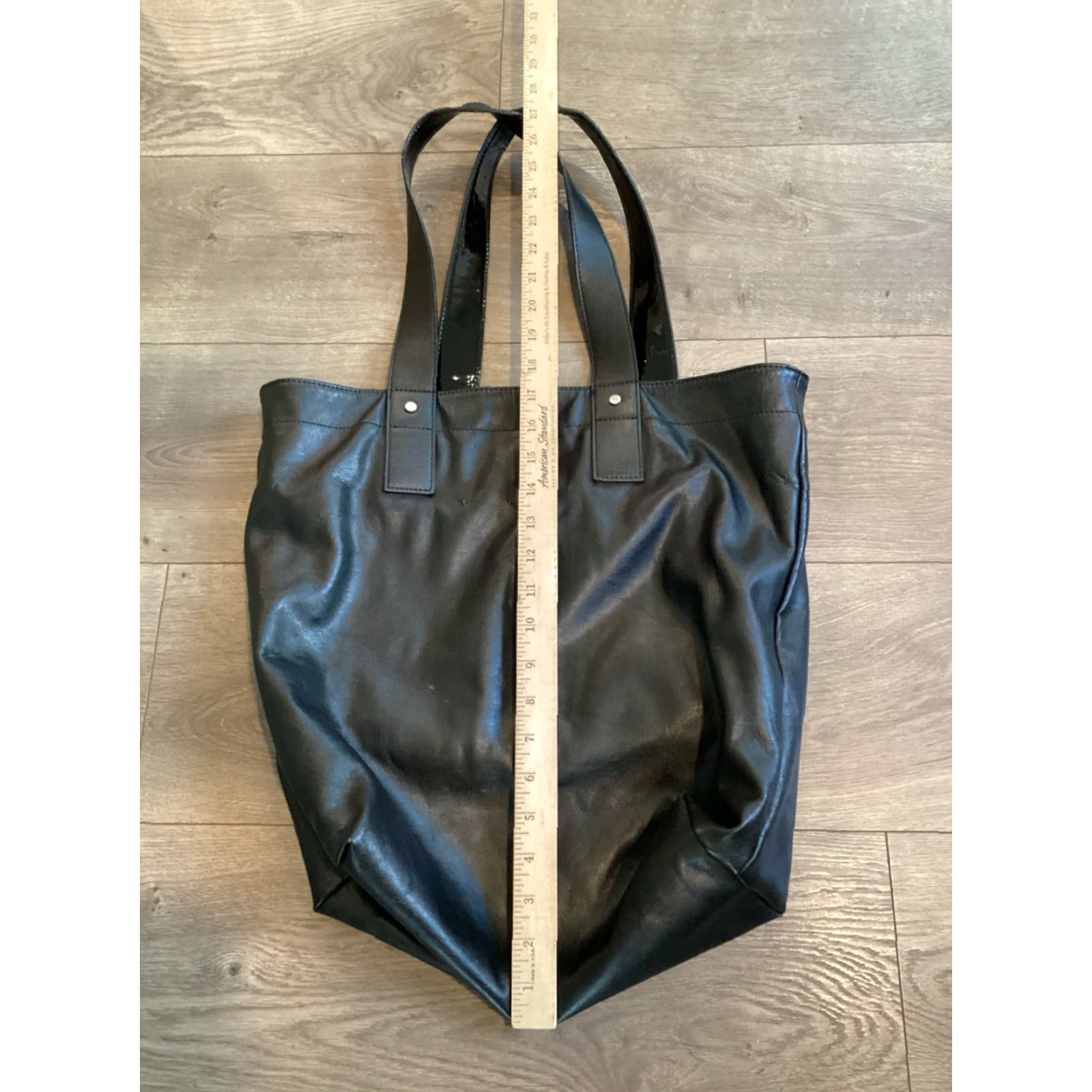 Lululemon LuluLemon Dream Big Black Tote Double Handle Shopping Bag Size ONE SIZE - 7 Thumbnail