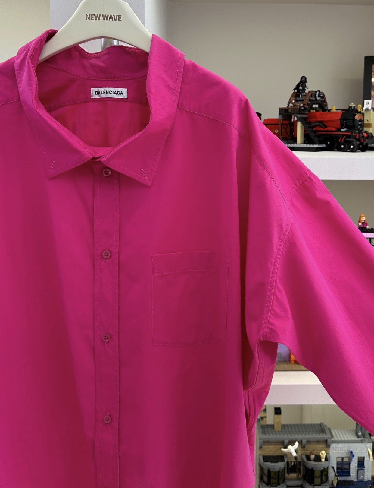 Balenciaga Balenciaga Logo letter printed lapel long sleeved shirt Size US S / EU 44-46 / 1 - 6 Thumbnail