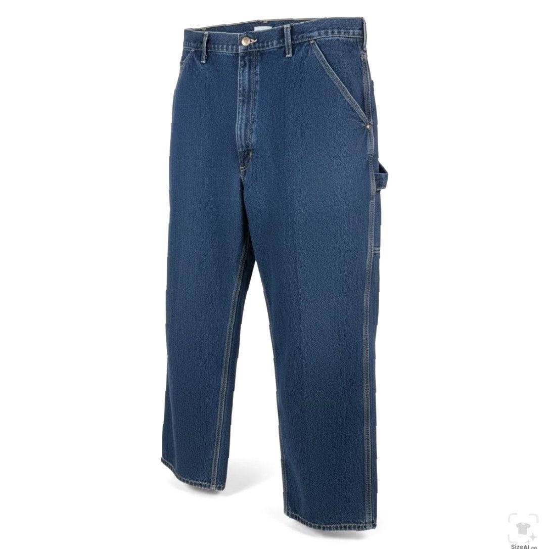 Carhartt Carhartt Jeans Mens 48x32 Blue Dark Wash Relaxed Straight Dungaree Fit Jeans Size US 32 / EU 48 - 3 Thumbnail