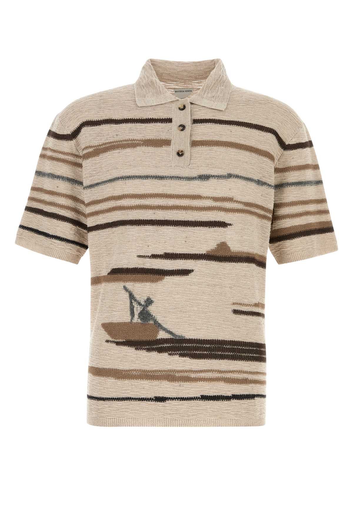 Bottega Veneta Embroidered Cotton Blend Polo Shirt Size US XL / EU 56 / 4 - 1 Thumbnail