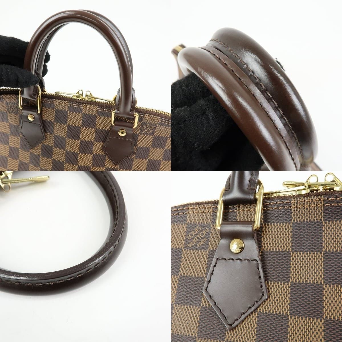 Louis Vuitton Louis Vuitton Damier Ebene Alma PM Top Handle Bag Size ONE SIZE - 4 Thumbnail