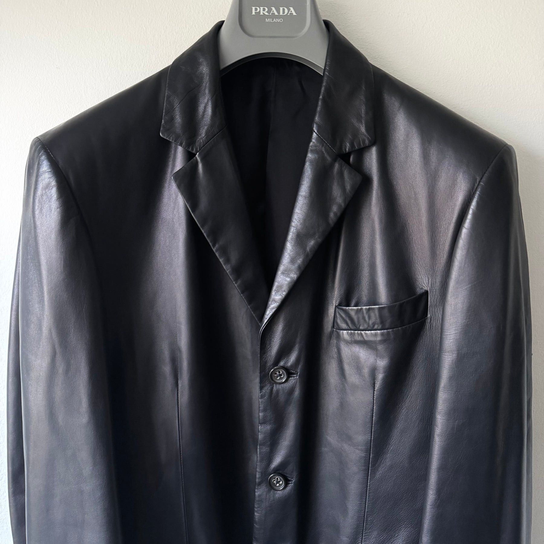 Jil Sander raf simons era lamb leather blazer jacket Size US M / EU 48-50 / 2 - 3 Thumbnail