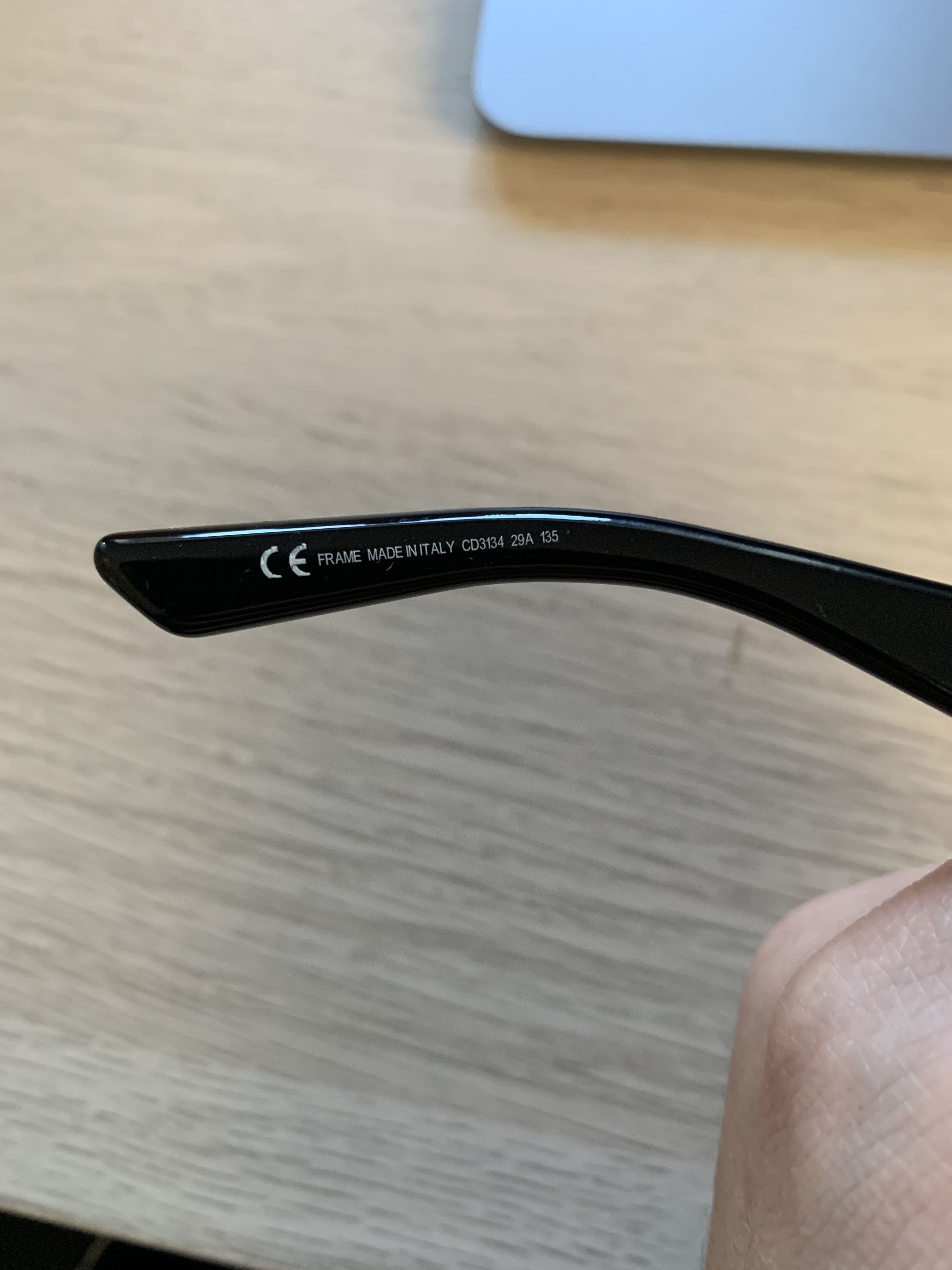 Dior Christian Dior '00s Black Wide Plastic Frame Glasses Size ONE SIZE - 3 Thumbnail