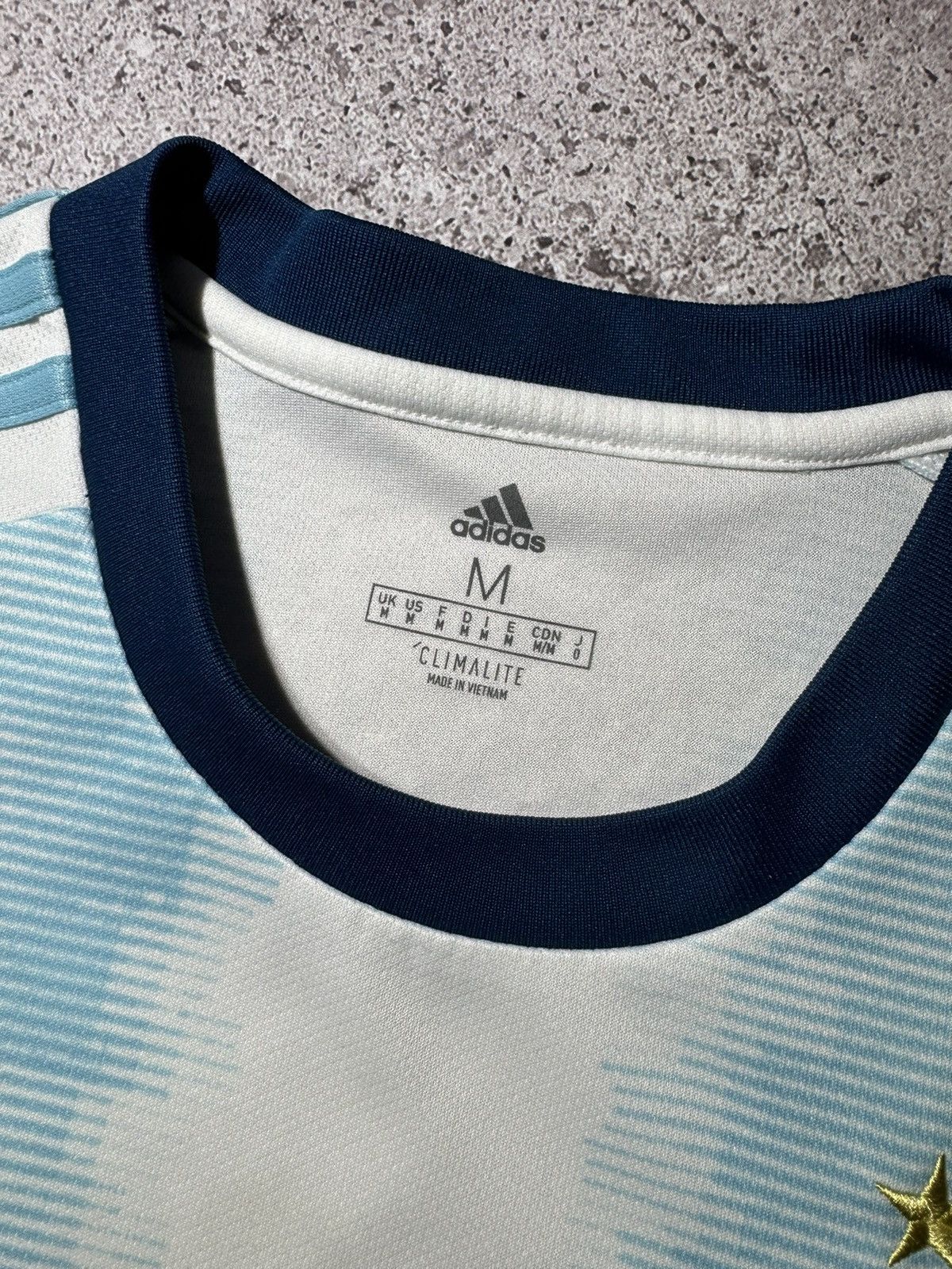 Adidas × Vintage Adidas Argentina Home Football Shirt Soccer Jersey Size US M / EU 48-50 / 2 - 6 Thumbnail
