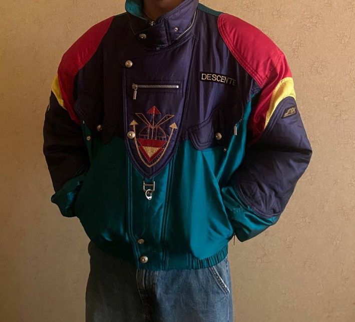 Descente × Japanese Brand × Vintage Descente Vintage Bomber 80-90's Size US M / EU 48-50 / 2 - 1 Thumbnail