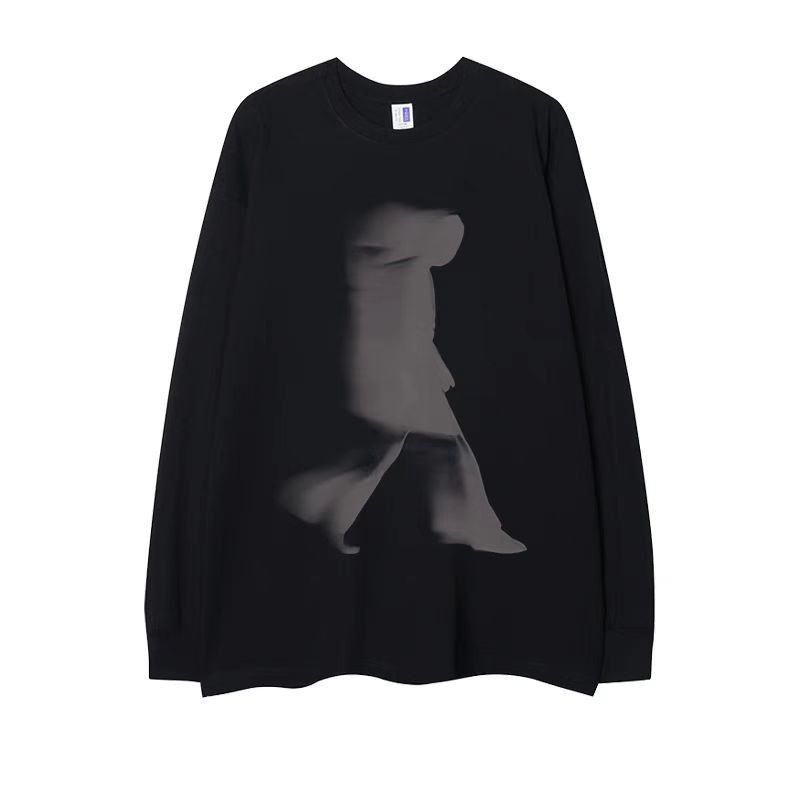 Vintage Loose silhouette walking print long sleeve Size US L / EU 52-54 / 3 - 2 Thumbnail
