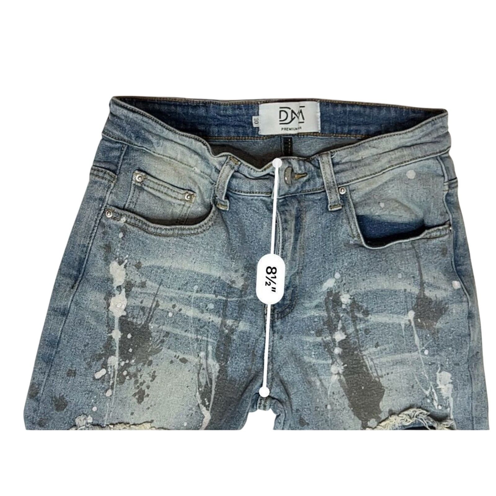 DNA DNA Premium Painted Embellished Destroyed Blue Jeans 30 Size 30" / US 8 / IT 44 - 6 Thumbnail