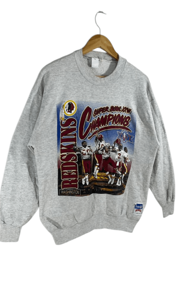 Vintage 🔥 Vintage 90s Washington Redskins Super Bowl Sweatshirt Size US M / EU 48-50 / 2 - 4 Thumbnail