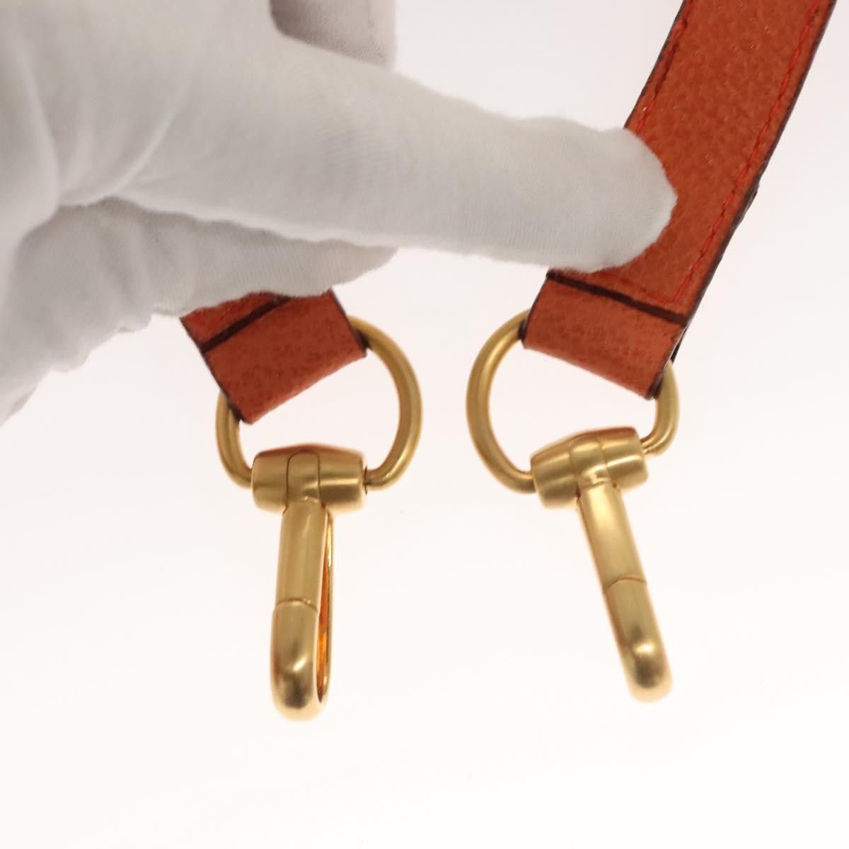 Gucci GUCCI Bamboo Hand Bag Suede Orange Gold 000 123 000 123 Size ONE SIZE - 24 Thumbnail