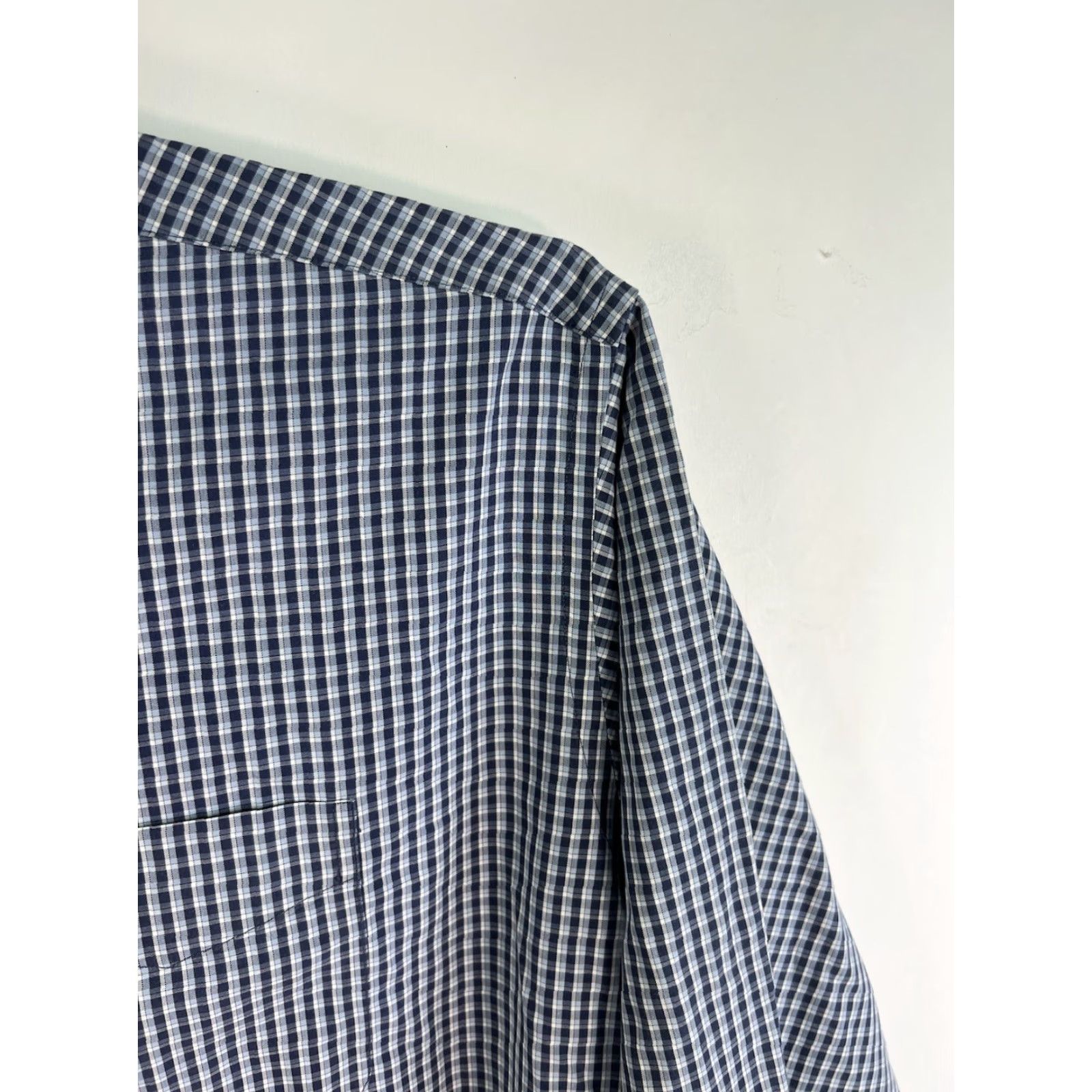 Vintage VINTAGE? No. L.L.Bean Button-Up Shirt Men 2XL Blue Check Work Shirt Long Sleeve Chest Pocket Regular Fit Casual Cotton 2XL Blue Men's Shirt Size US XXL / EU 58 / 5 - 2 Thumbnail