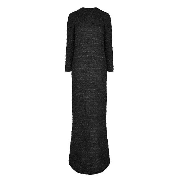 Balenciaga o1g2r1mq0924 Maxi Dress in Black Size S / US 4 / IT 40 - 2 Thumbnail