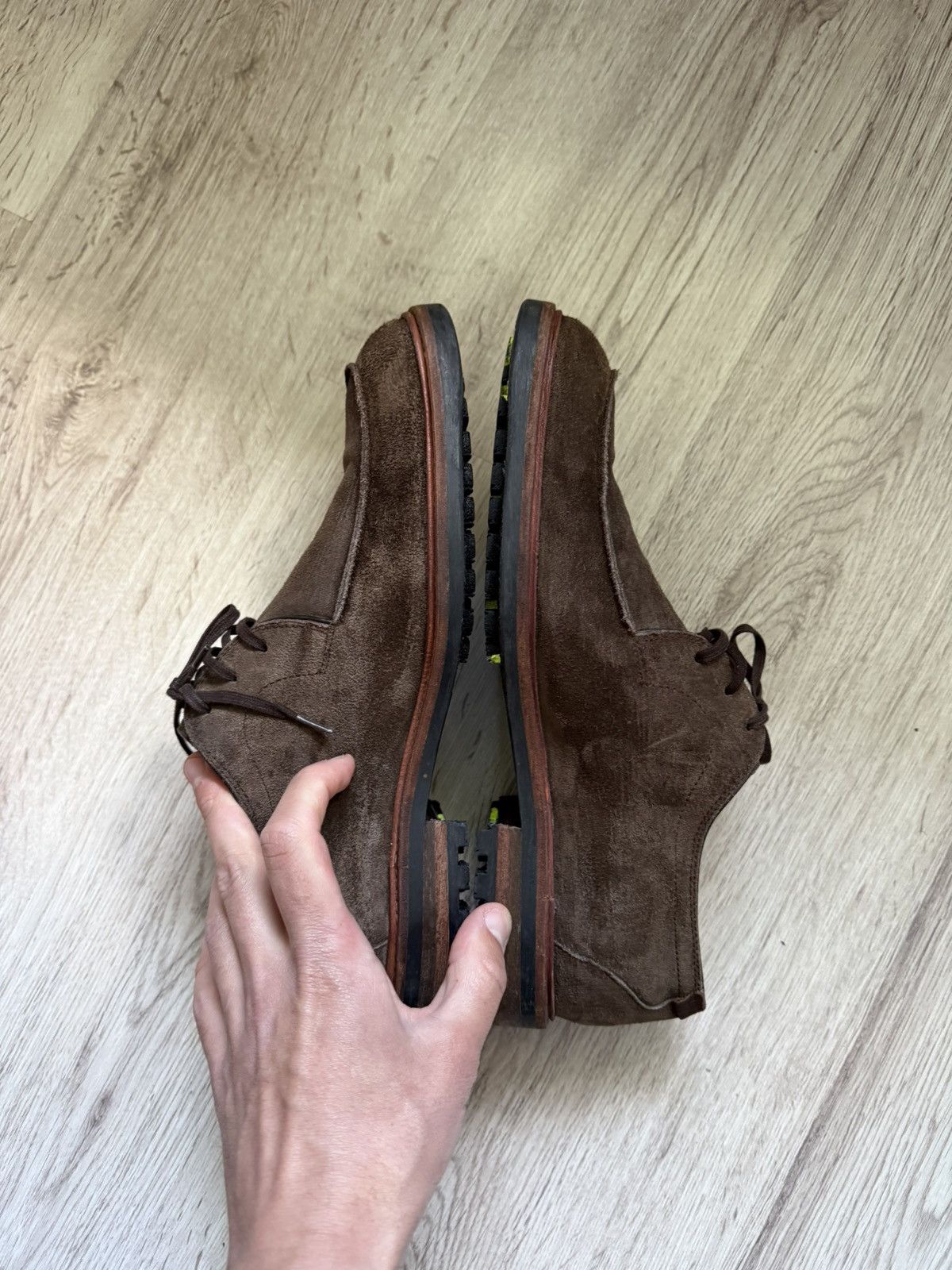 Floris van Bommel Floris van Bommel Suede Derby Shoes Neon Lug Sole 42 Size US 9 / EU 42 - 21 Thumbnail