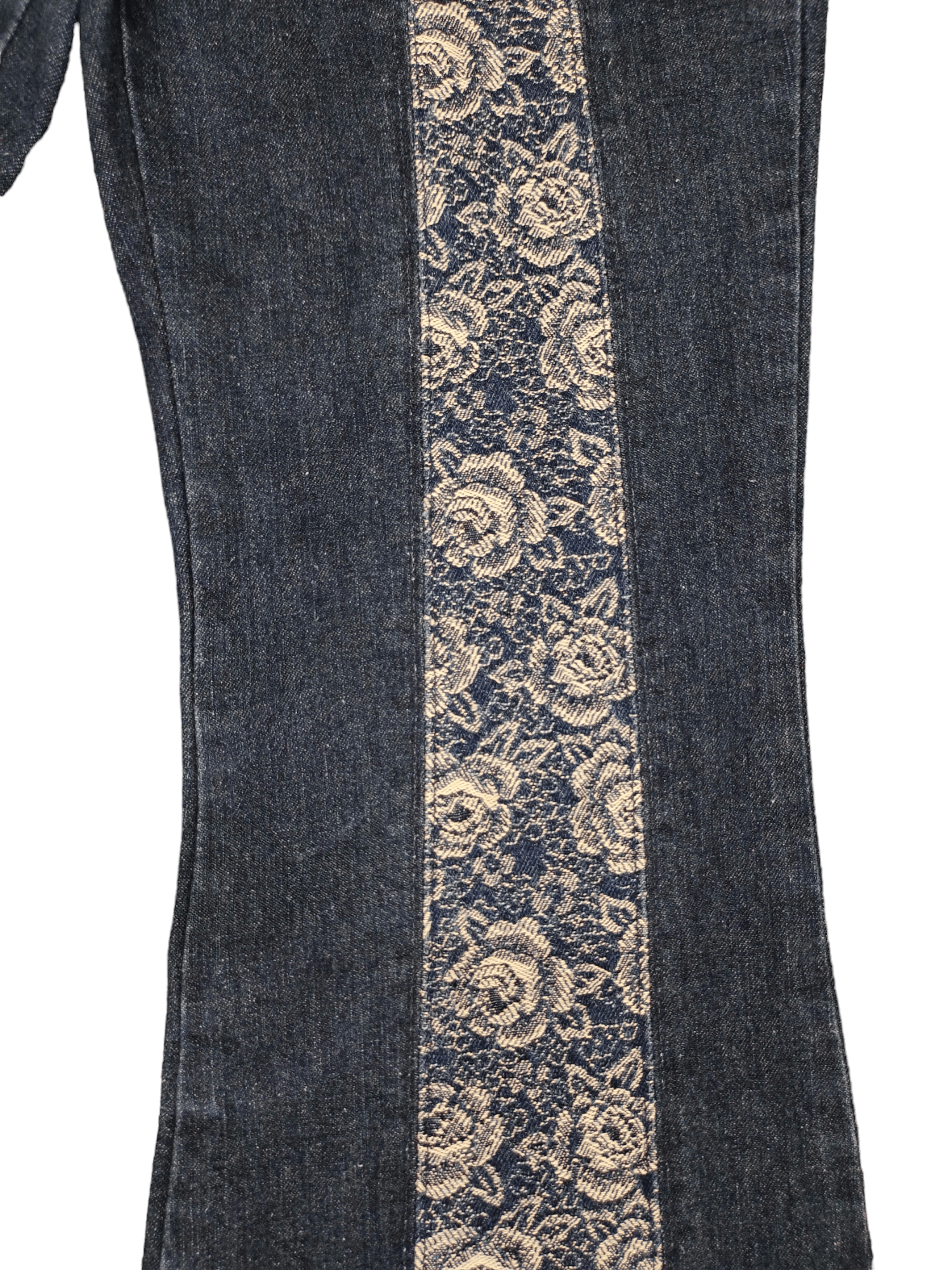Hysteric Glamour Flare Jeans Flower Embroidered High Rise Bootcut Bellbottom Size US 27 - 6 Thumbnail