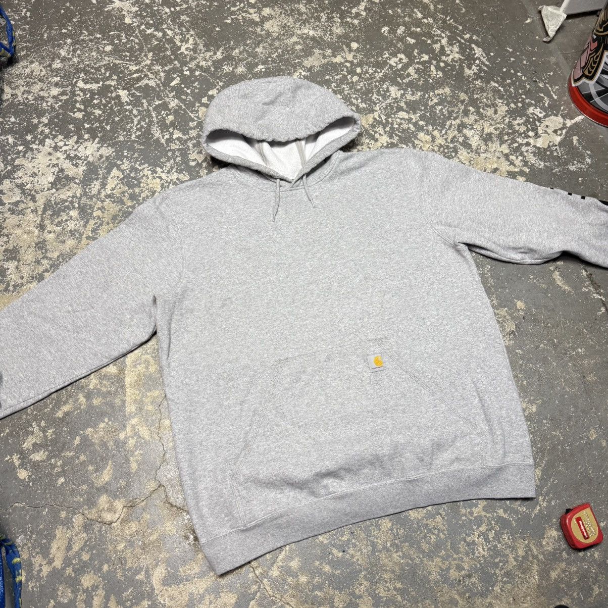 Carhartt Vintage Carhartt Grey Hoodie Sweatshirt Size US XL / EU 56 / 4 - 4 Thumbnail