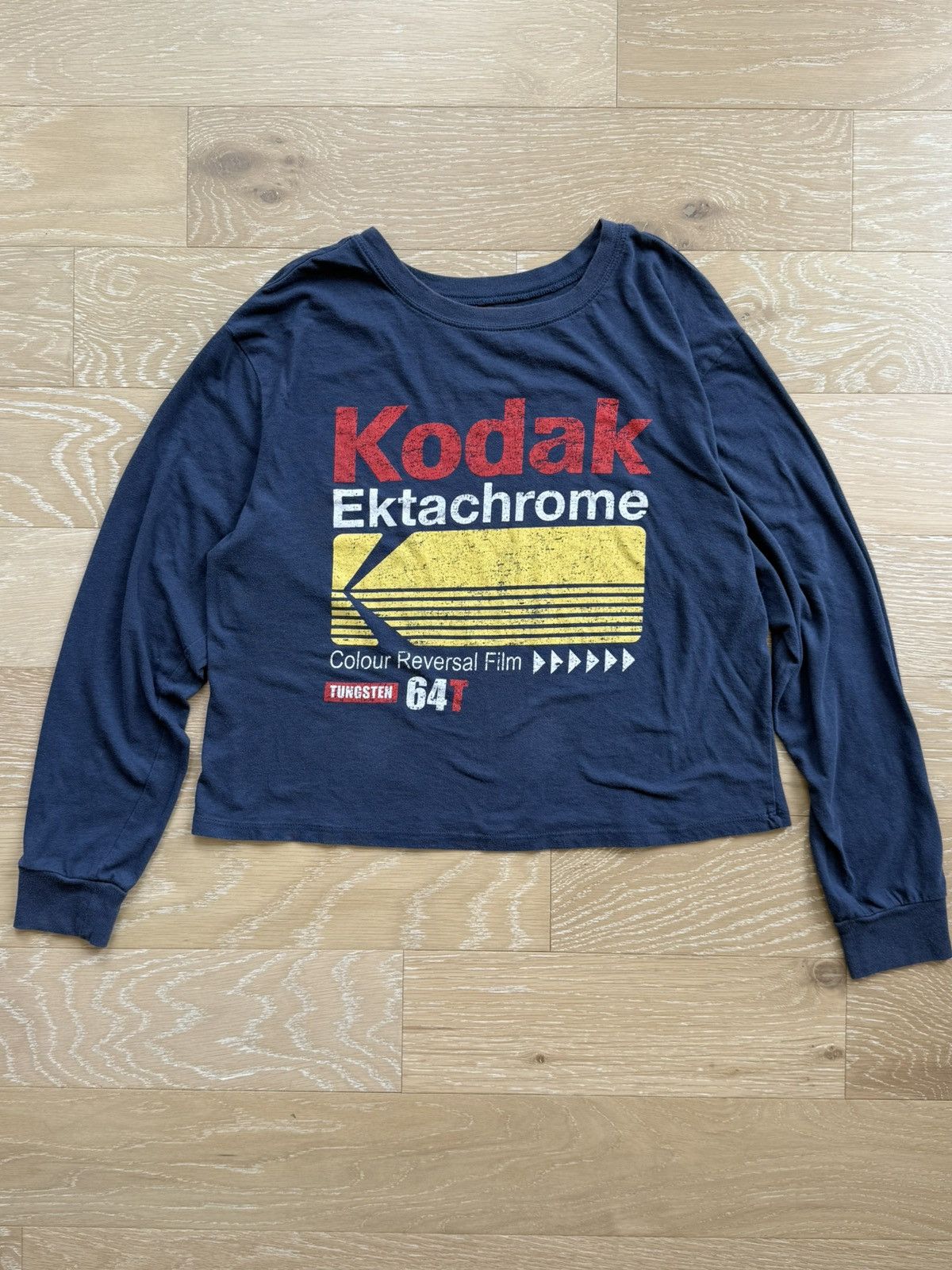 Kodak Vintage Kodak Ektachrome Camera Film Photography Long Sleeve Size US L / EU 52-54 / 3 - 1 Thumbnail
