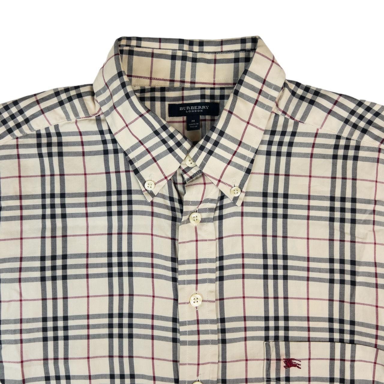 Burberry Vintage Burberry Check Button Up Short Sleeve Shirt Size M Size US M / EU 48-50 / 2 - 3 Thumbnail