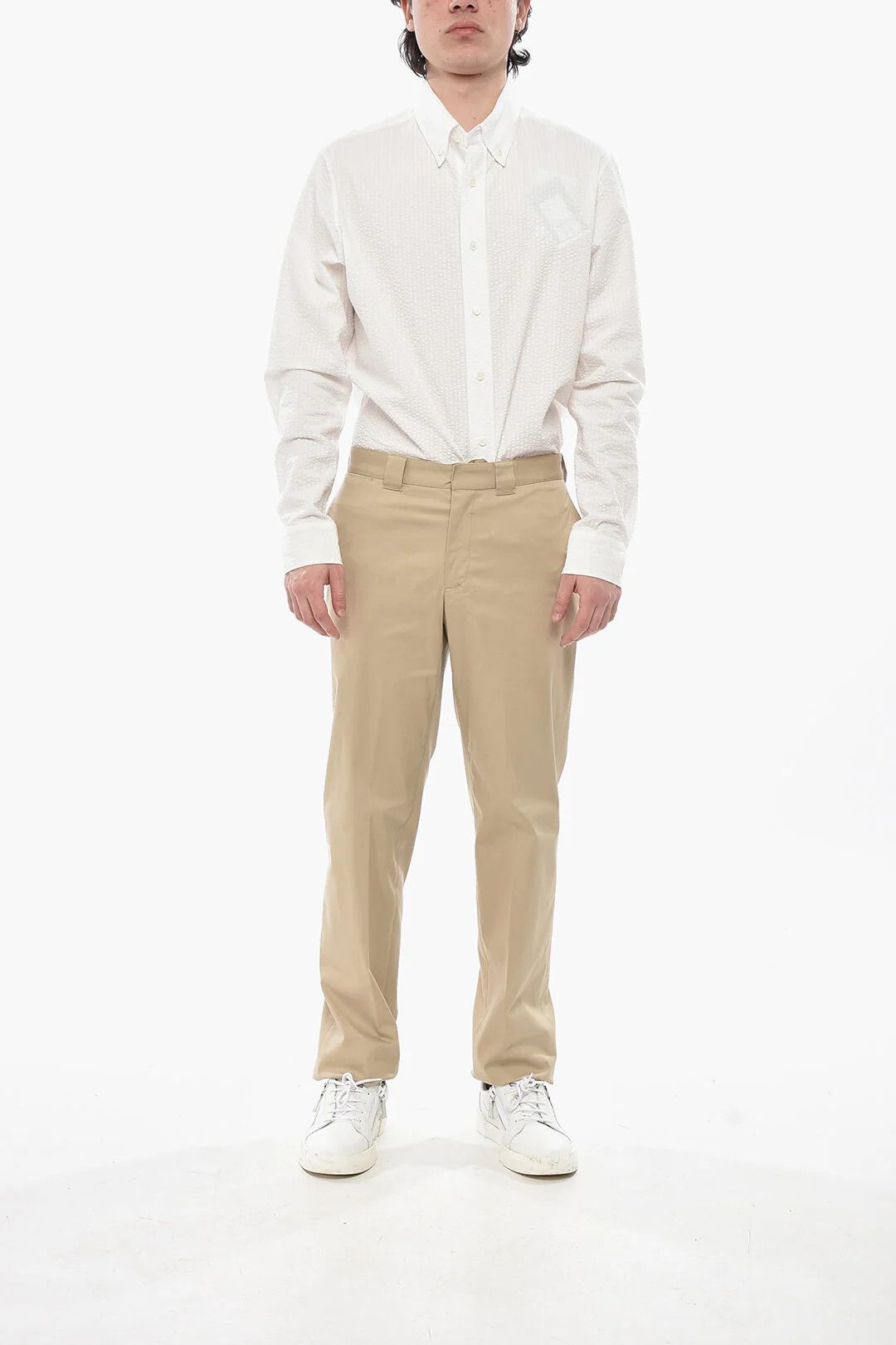 Givenchy og1mm0326 Stretch Cotton Chino Pant in Beige Size US 32 / EU 48 - 4 Thumbnail