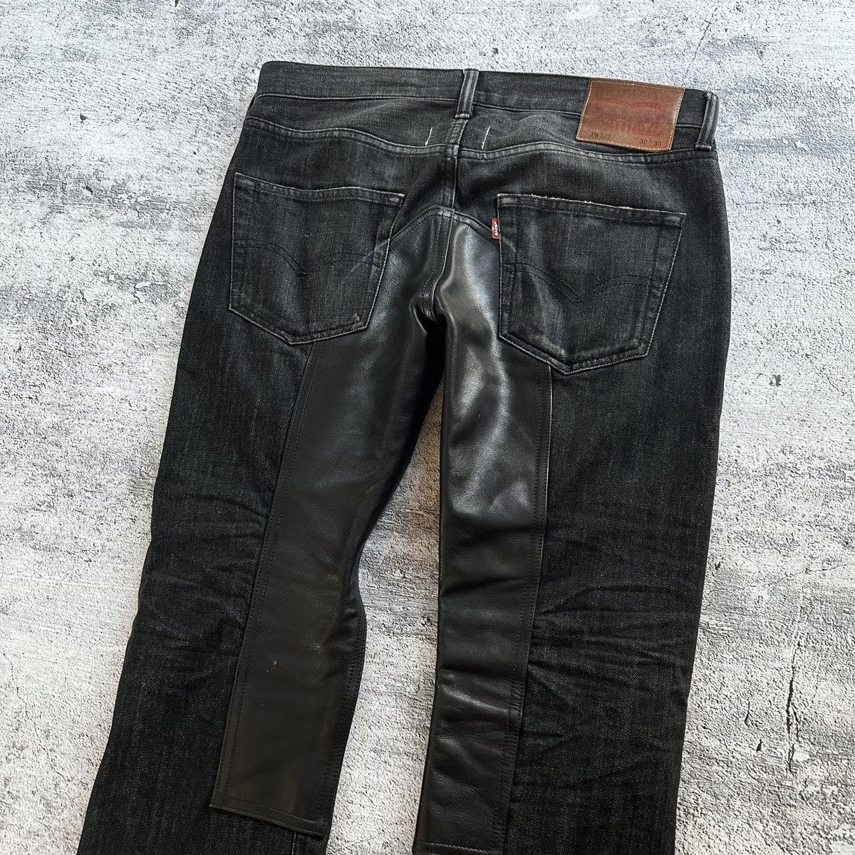 Junya Watanabe AW12 Hybrid Leather Panel Denim