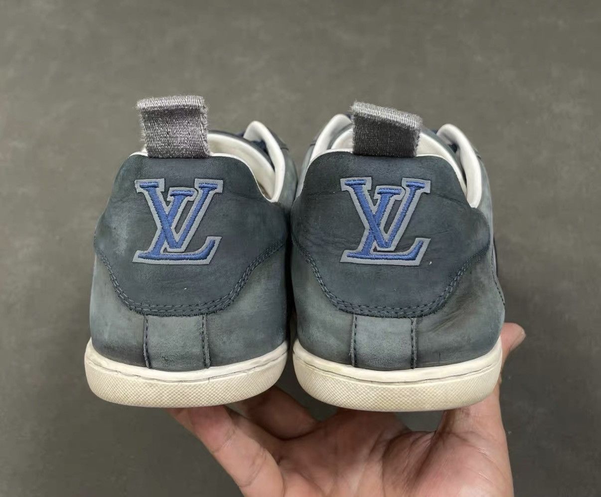 Louis Vuitton Louis Vuitton LV Leather-Panel Lace-Up Low-Top Sneakers J16 Size US 7 / EU 40 - 2 Thumbnail