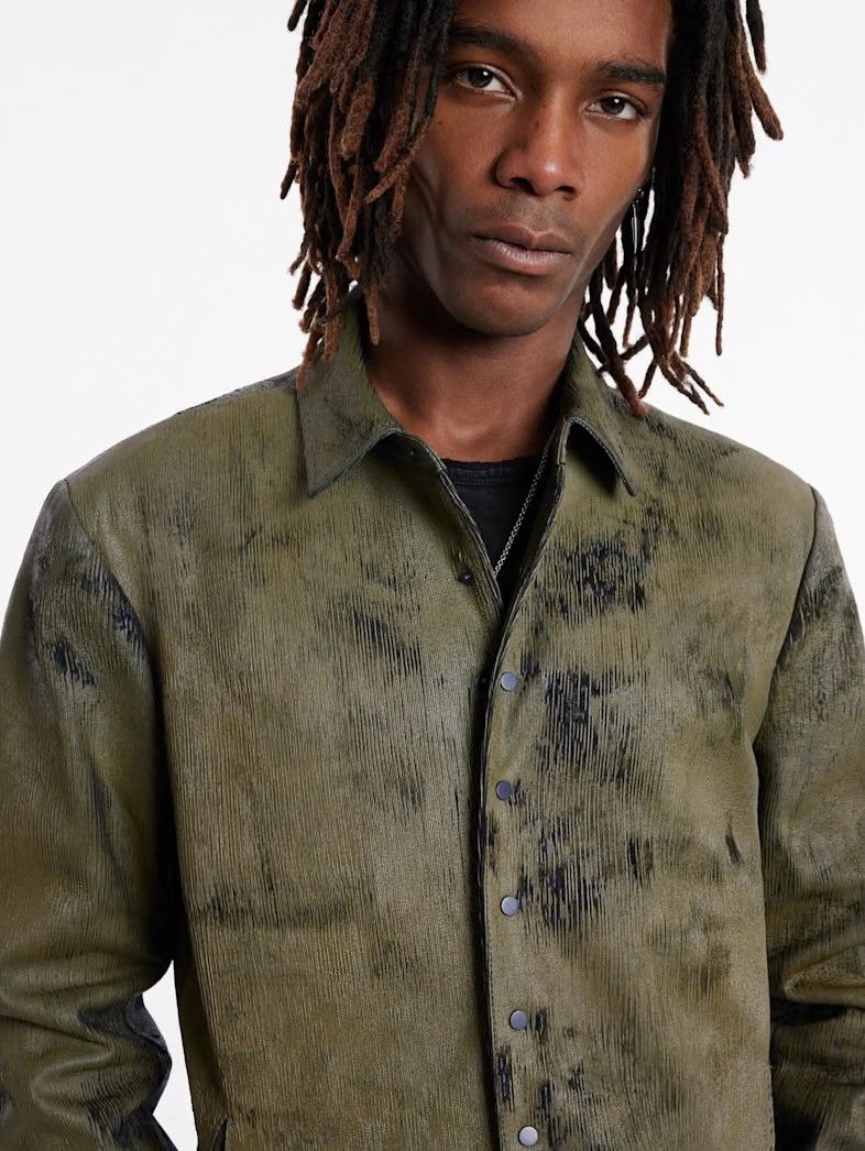 John Varvatos Kelch Leather Shirt Jacket EU 44 USA 34 small Size US S / EU 44-46 / 1 - 6 Thumbnail