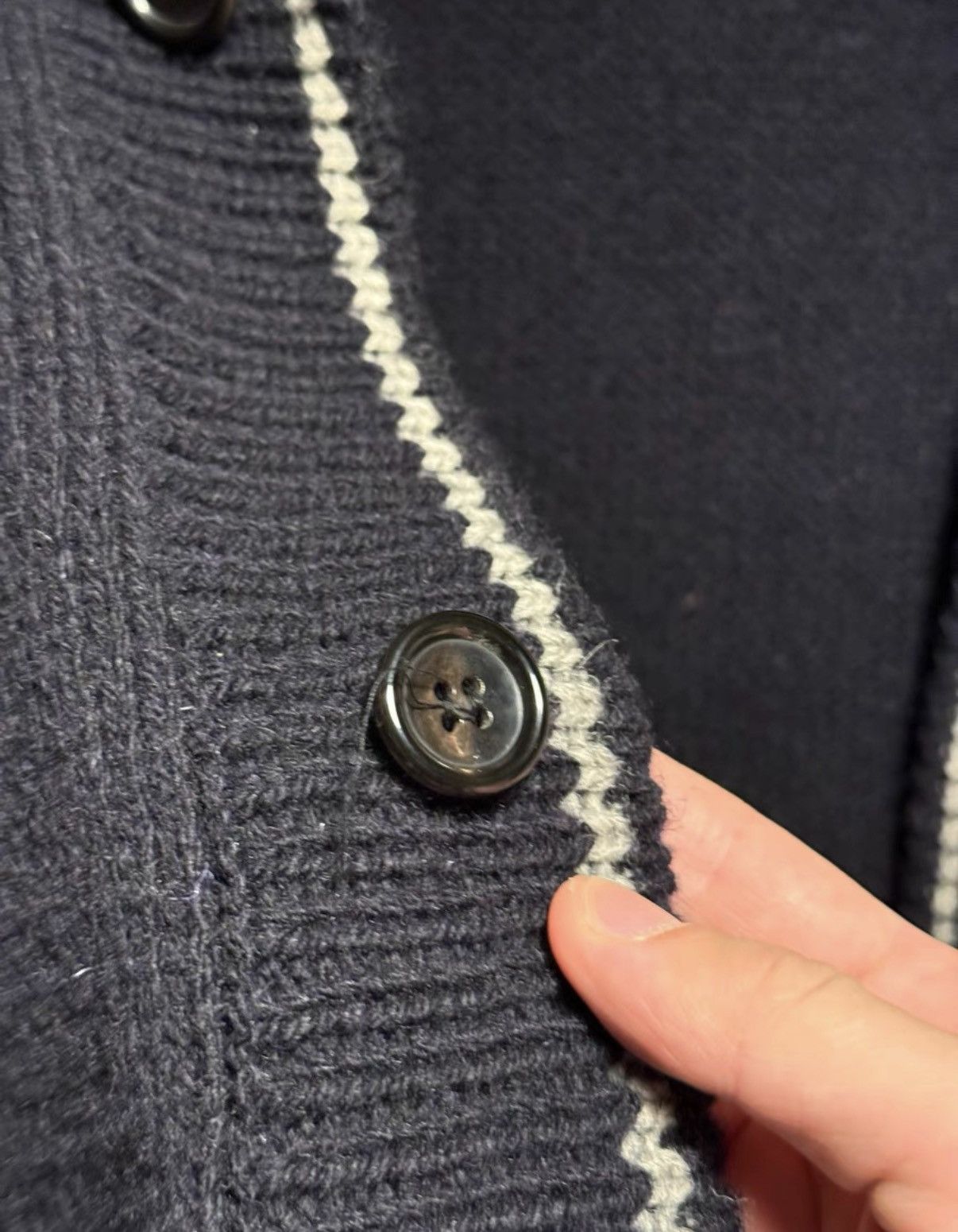 Comme des Garcons COMME des GARCONS HOMME Wool Knit Cardigan K24 Size US M / EU 48-50 / 2 - 6 Thumbnail