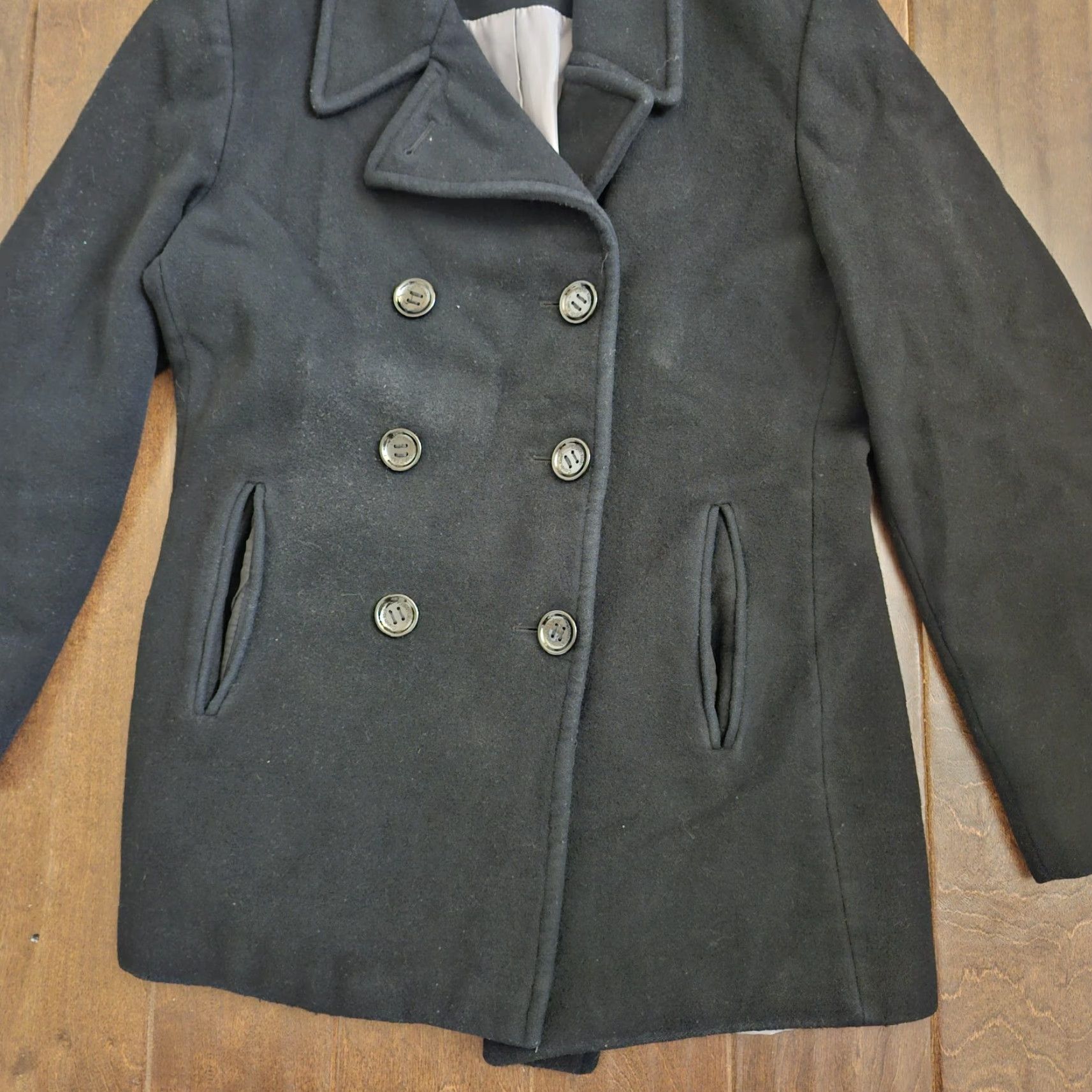 Calvin Klein Calvin Klein Womens Peacoat Black Wool Blend Size 12 Jacket Size XL / US 12-14 / IT 48-50 - 3 Thumbnail