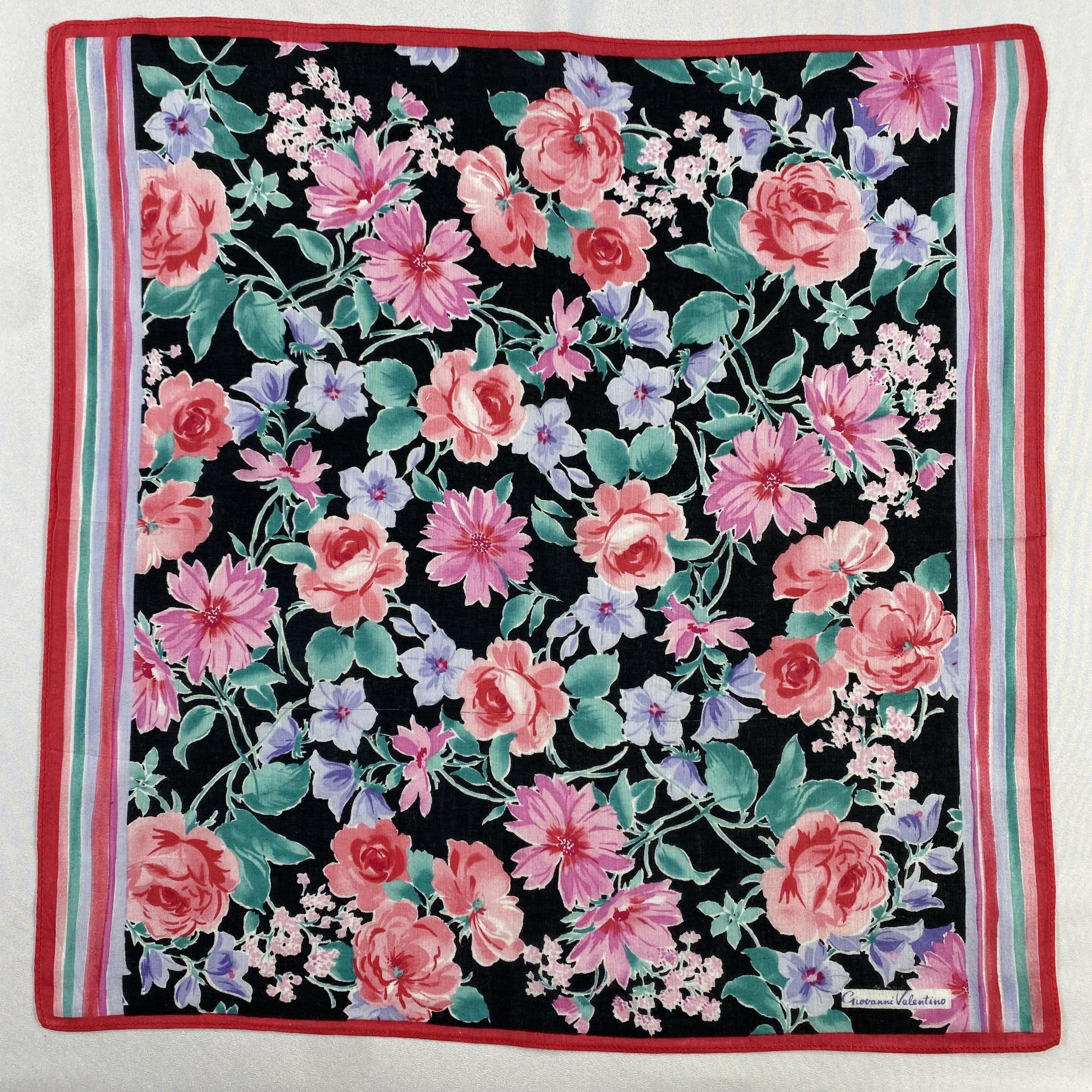 Giovanni Valentino × Vintage Giovanni Valentino Bandana/ Handkerchief / Neckerchief-P612 Size ONE SIZE - 1 Thumbnail