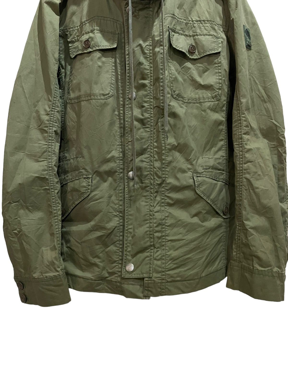 Diesel Vintage 90s Diesel Hooded Spalmatura Water Resistance Jacket Size US XL / EU 56 / 4 - 5 Thumbnail