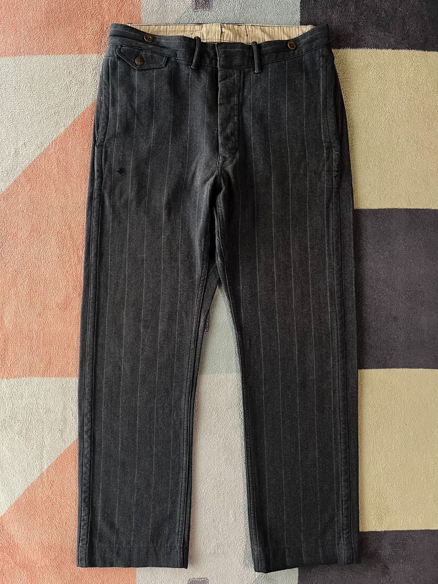 RRL Ralph Lauren RRL Striped Double RL Pants Size US 32 / EU 48 - 1 Thumbnail
