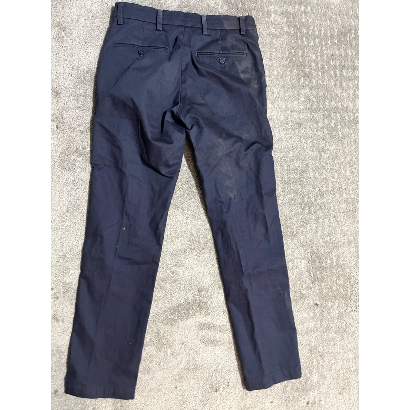 Dockers DOCKERS Signature Khakis Slim Fit Pants 30x32 Navy Blue Men's Size US 30 / EU 46 - 2 Thumbnail