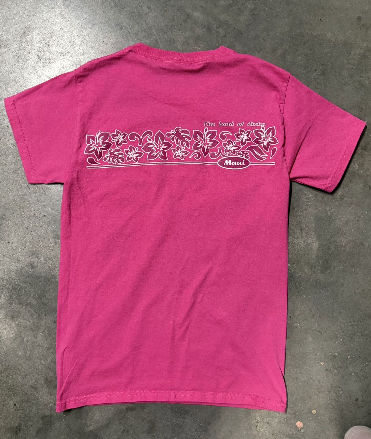 Hanes Y2K Pink Hawaii Maui tee shirt Size US M / EU 48-50 / 2 - 5 Thumbnail