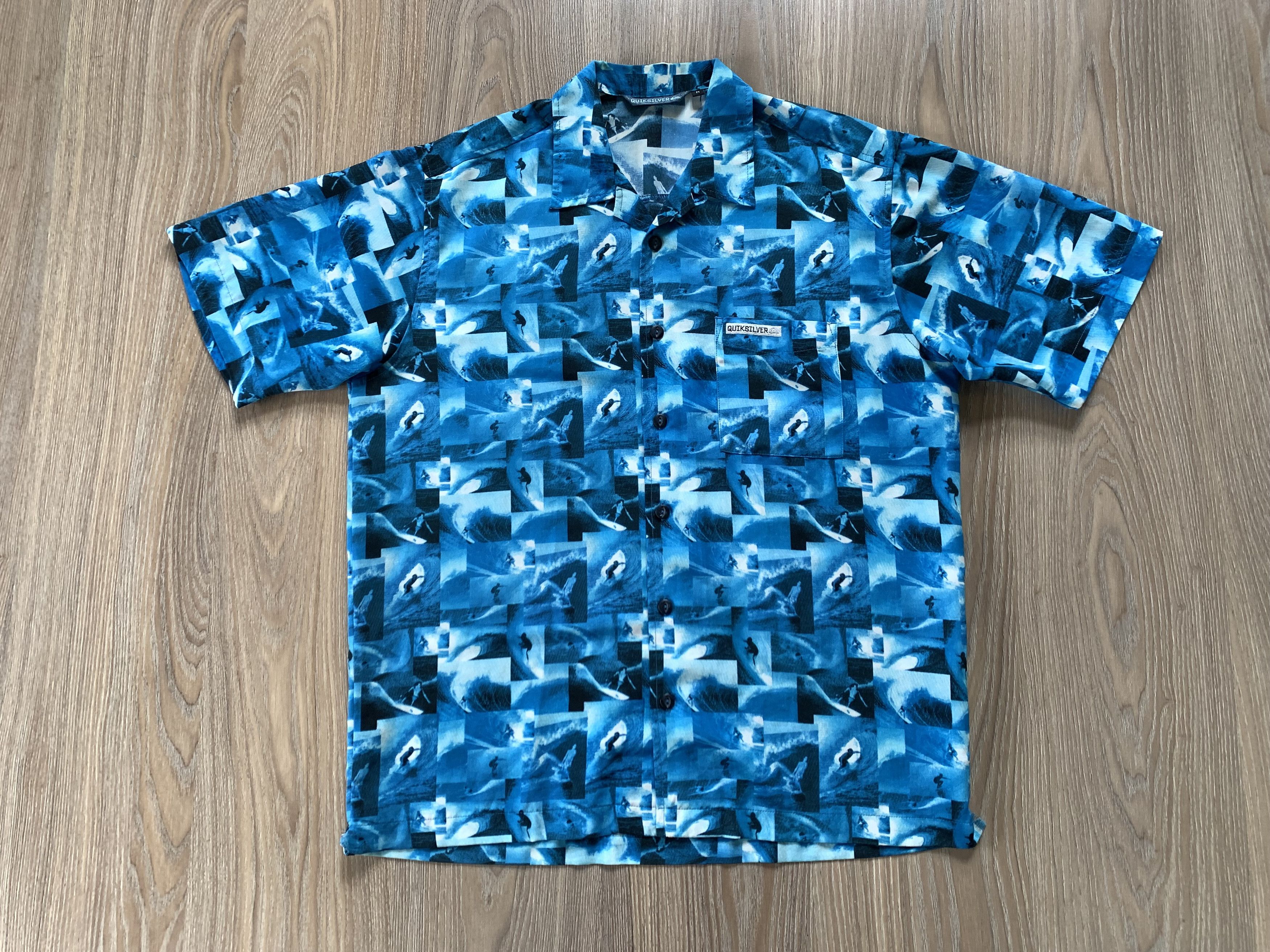 Quiksilver Quicksilver Blue Vintage Hawaiian Shirt Size US M / EU 48-50 / 2 - 2 Thumbnail