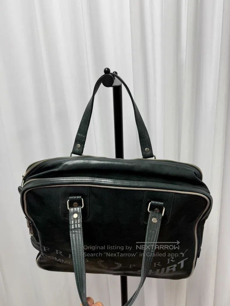Comme des Garcons Comme des Garcons Dark green vintage waxed leather handbag Size ONE SIZE - 4 Thumbnail