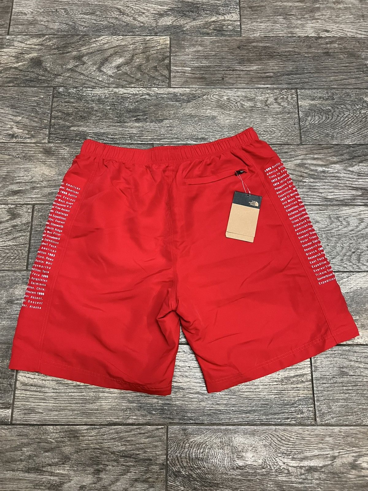 Supreme The North Face Nylon Shorts Red (Size Large)