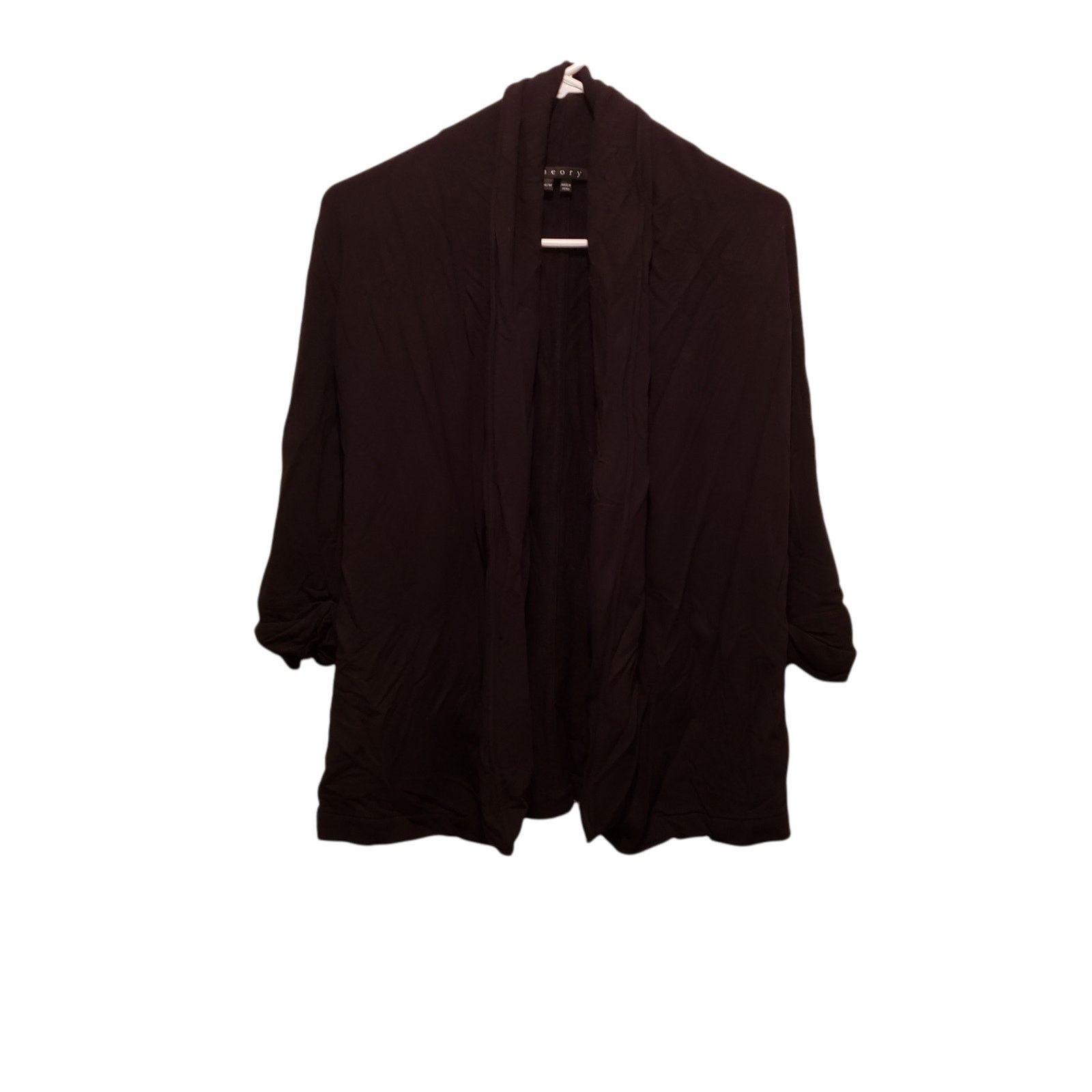 Theory Theory Ashley Cardigan Modal Womens Medium Black AO526131 Size M / US 6-8 / IT 42-44 - 6 Thumbnail